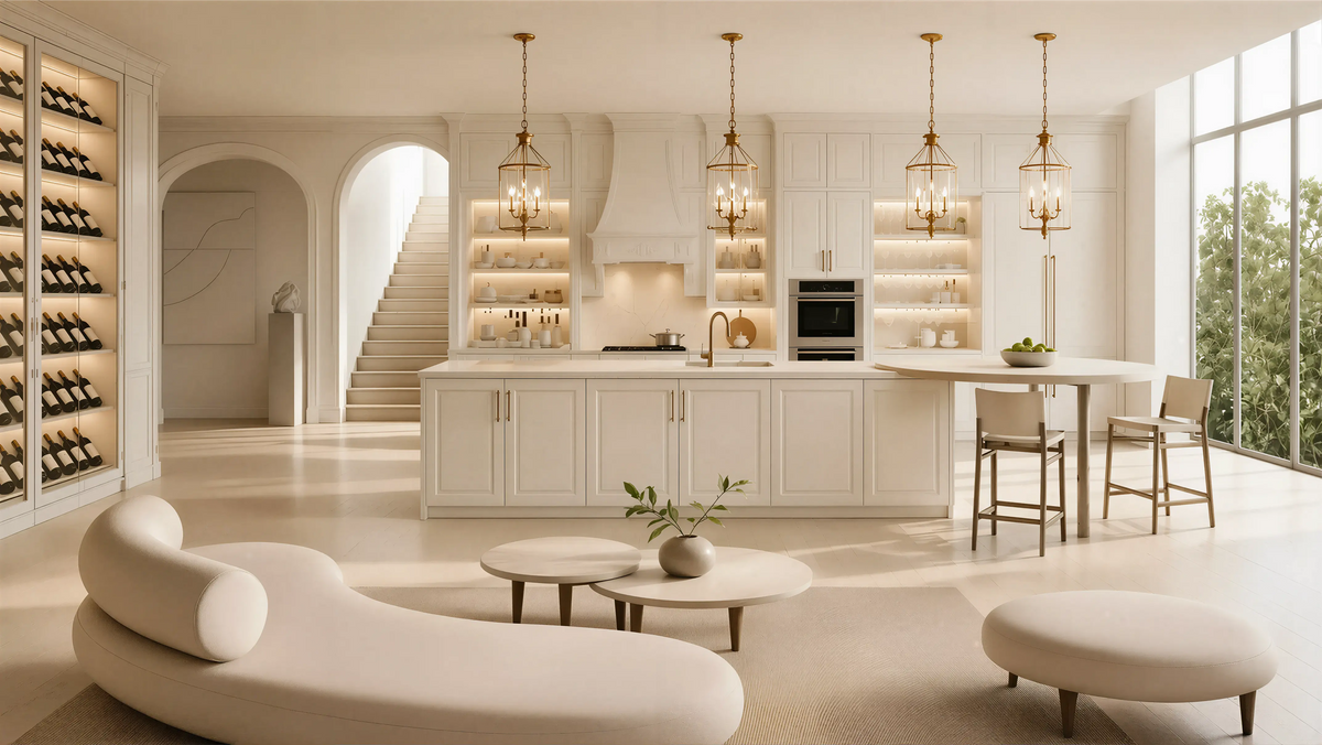 Light Solid Traditional American Kitchen Profile Milling