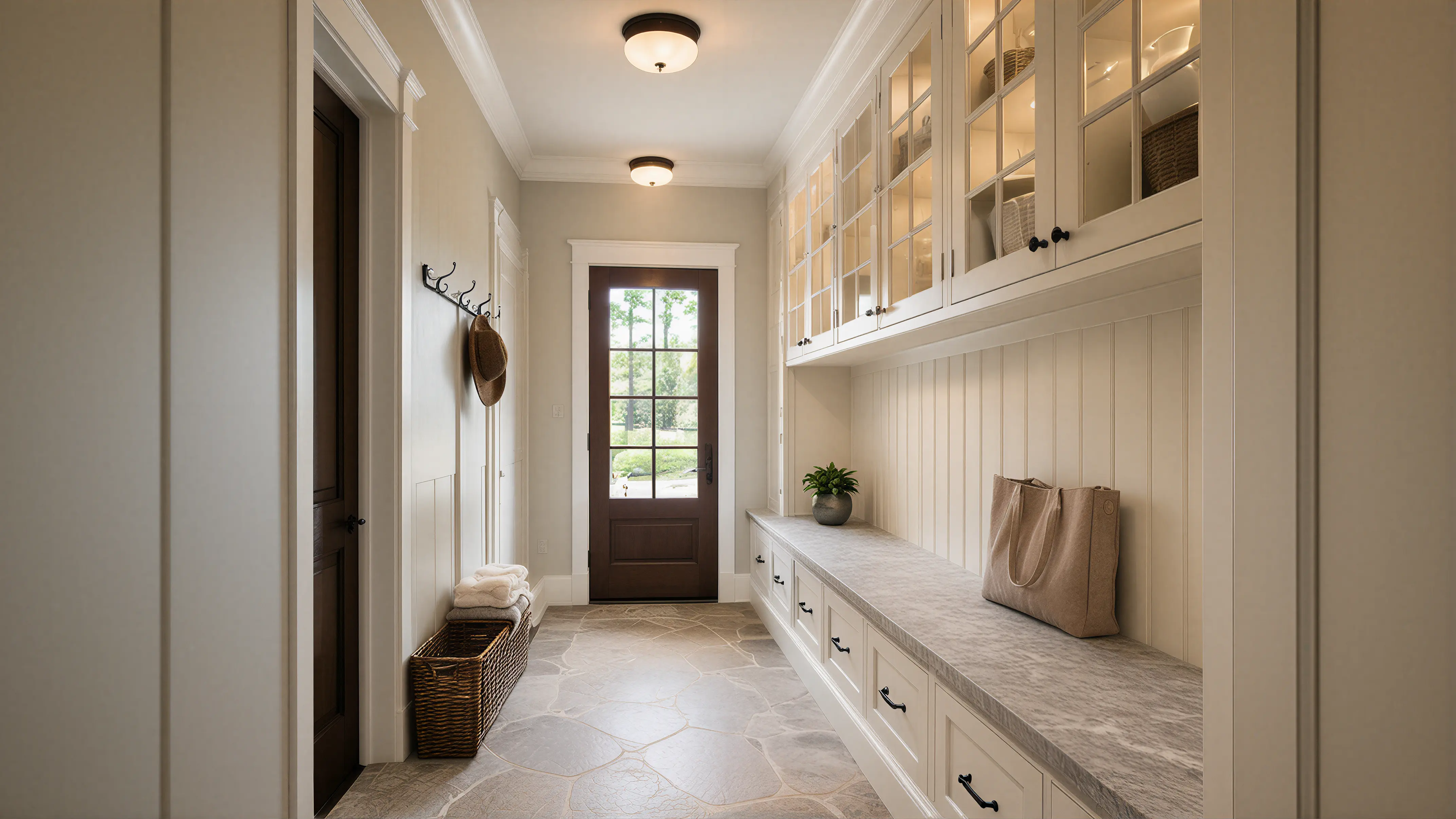 Light Solid Transitional Entryway 01