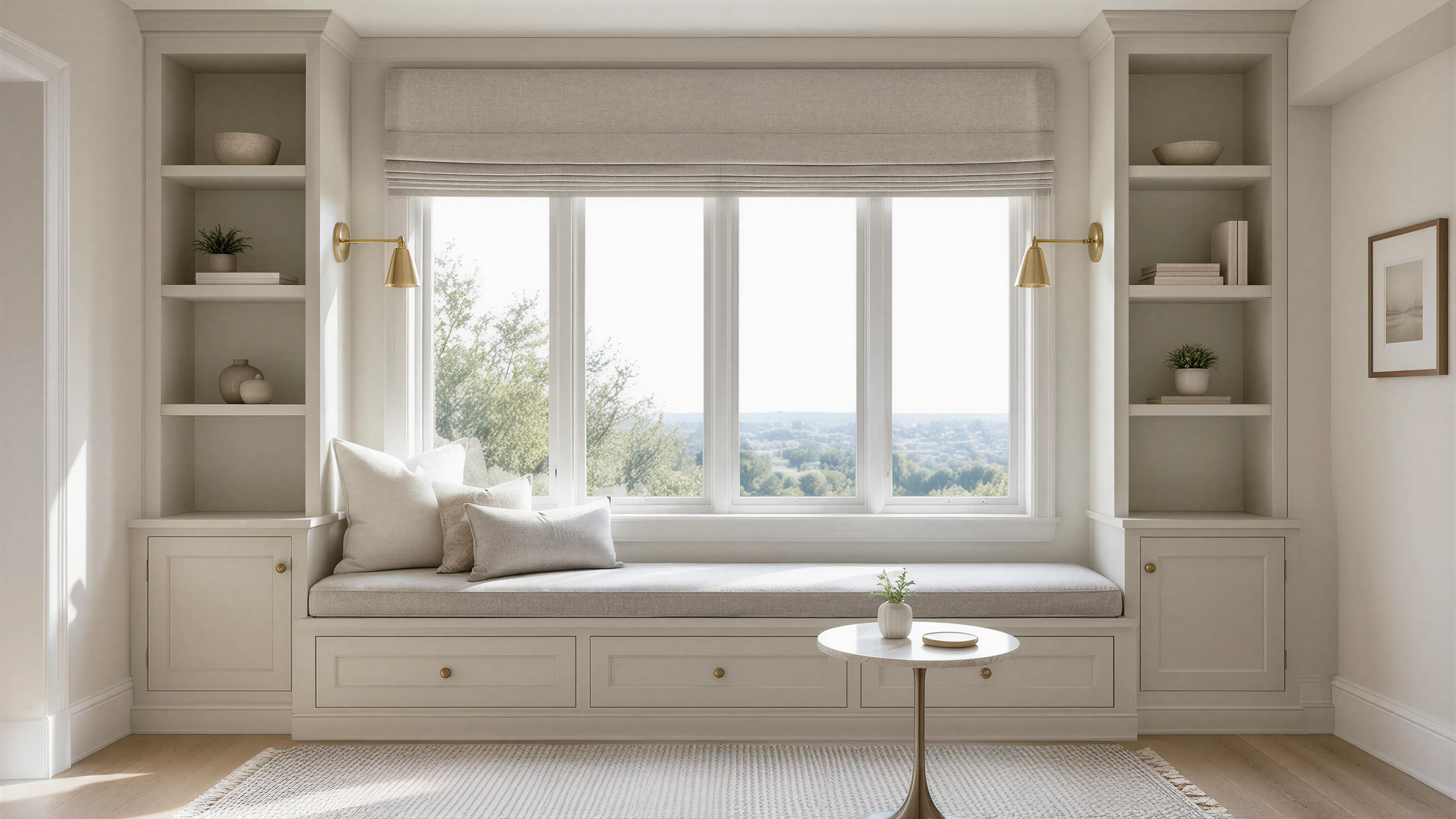 Light Solid Transitional Bay Window