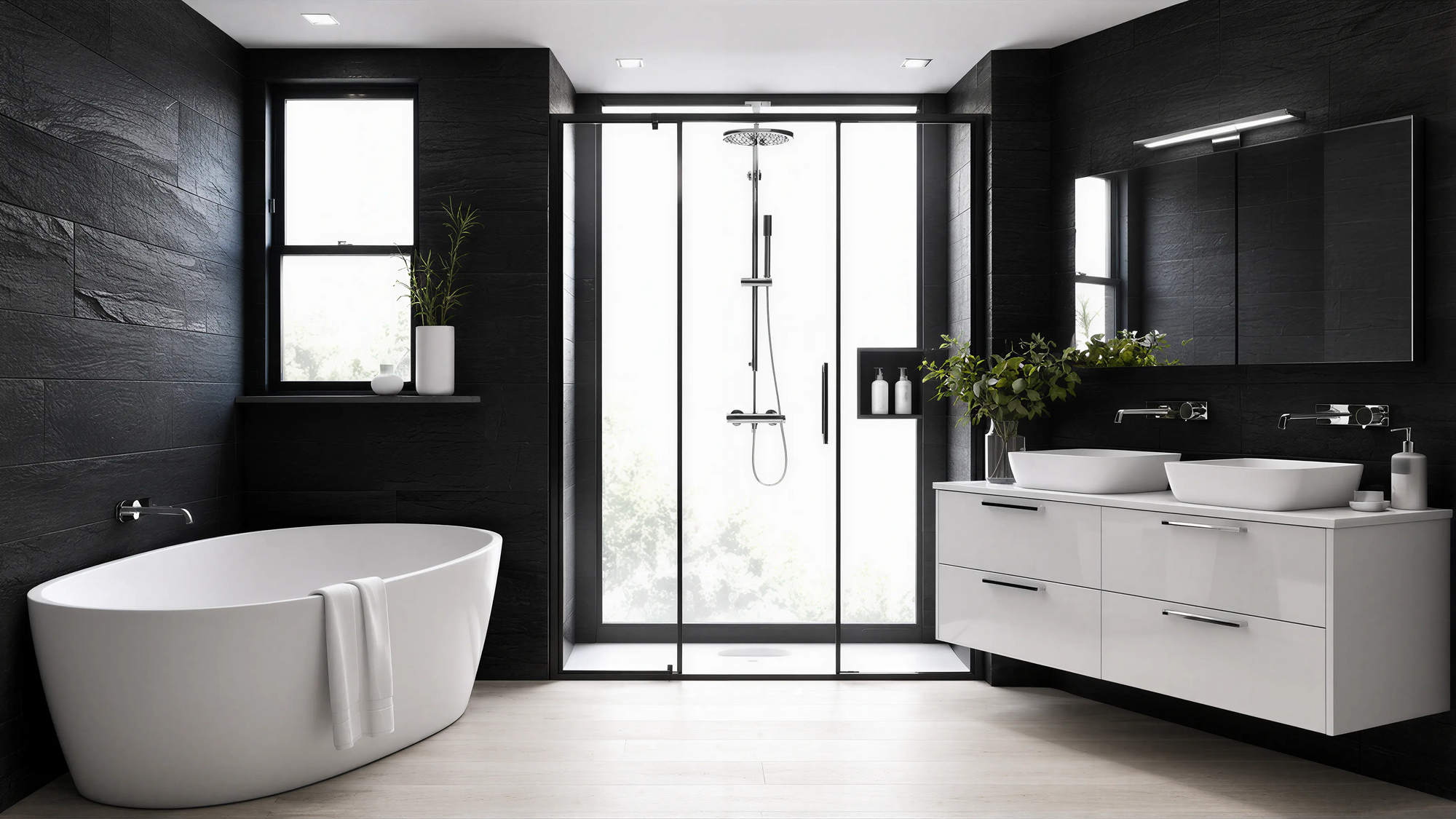 Dark Solid Modern American Bath 03