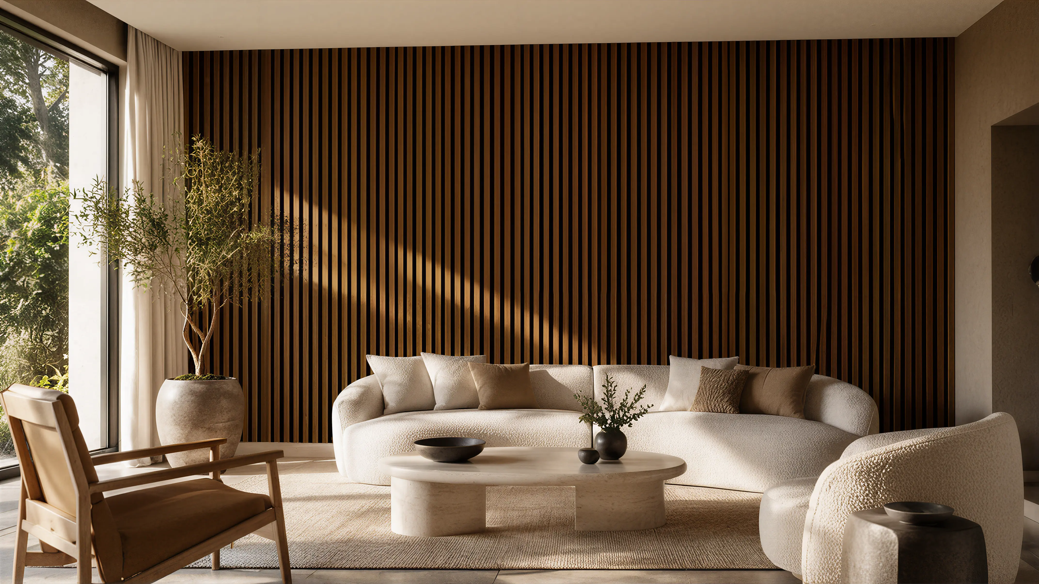 Dark Wood Modern Wall & Door Structural Lines 02