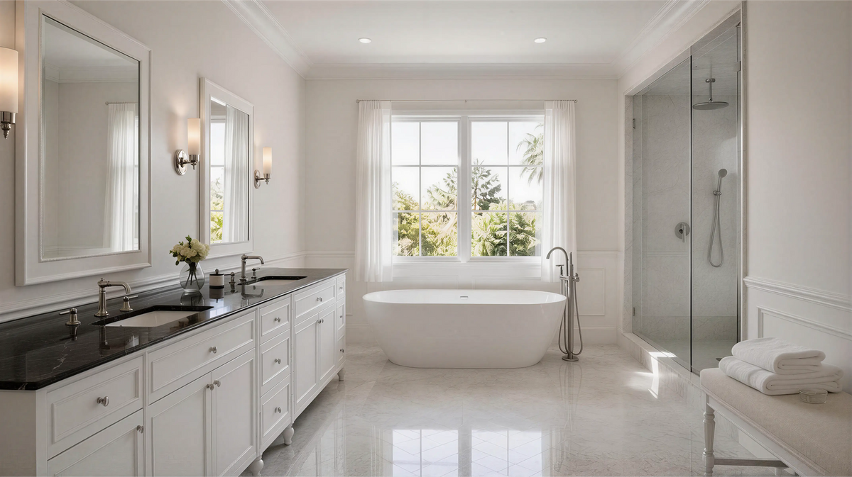 Light Solid French Transitional Bath 03