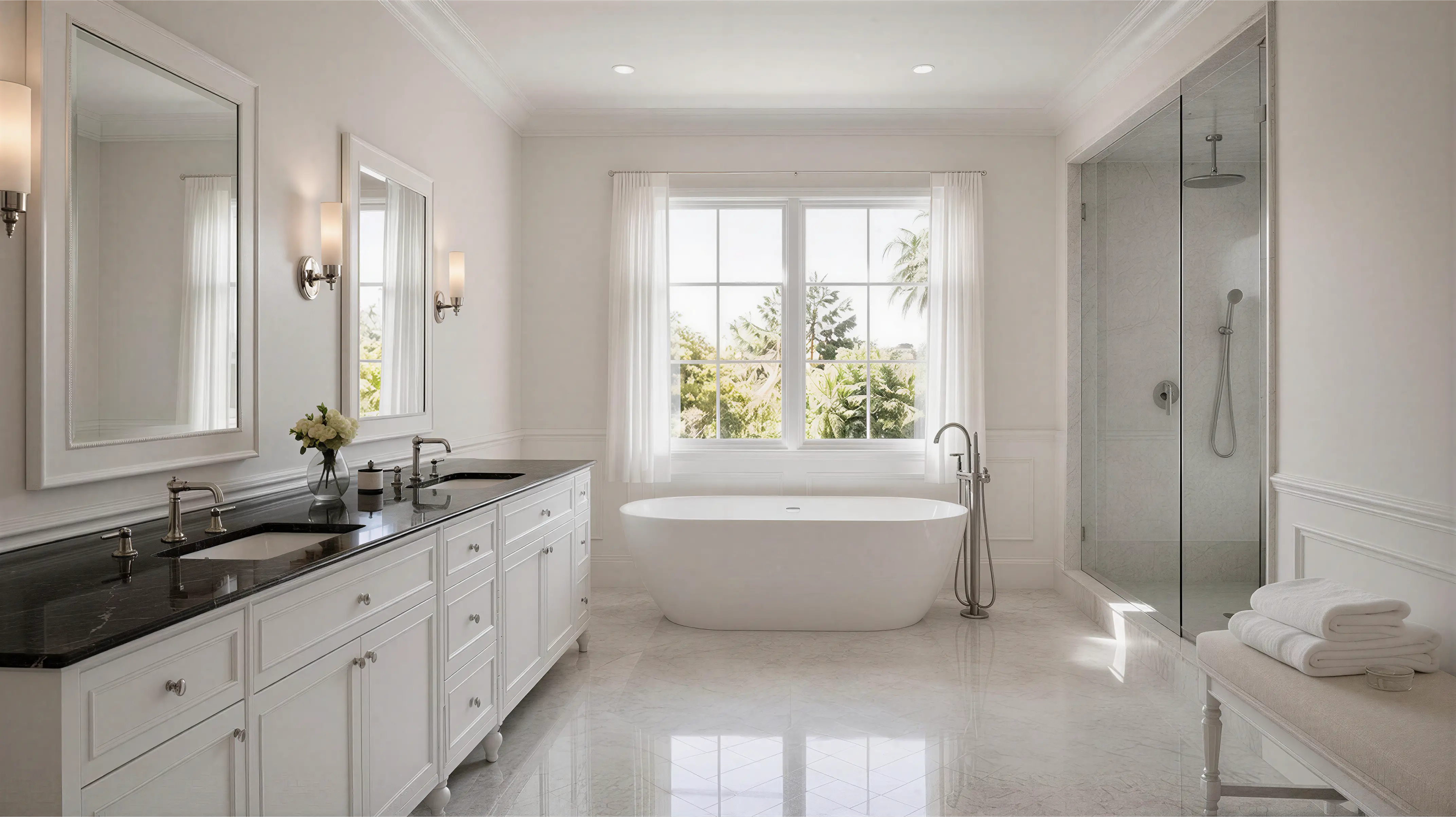 Light Solid French Transitional Bath 03