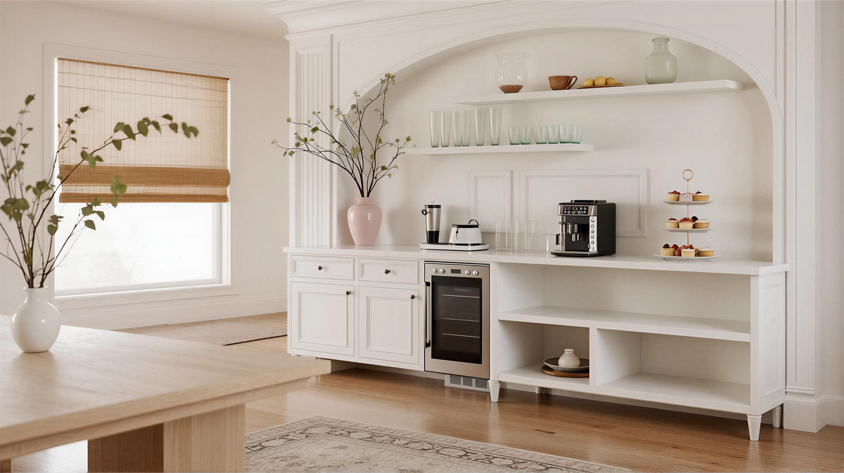 Light Solid French Transitional Sideboard Profile Milling 02
