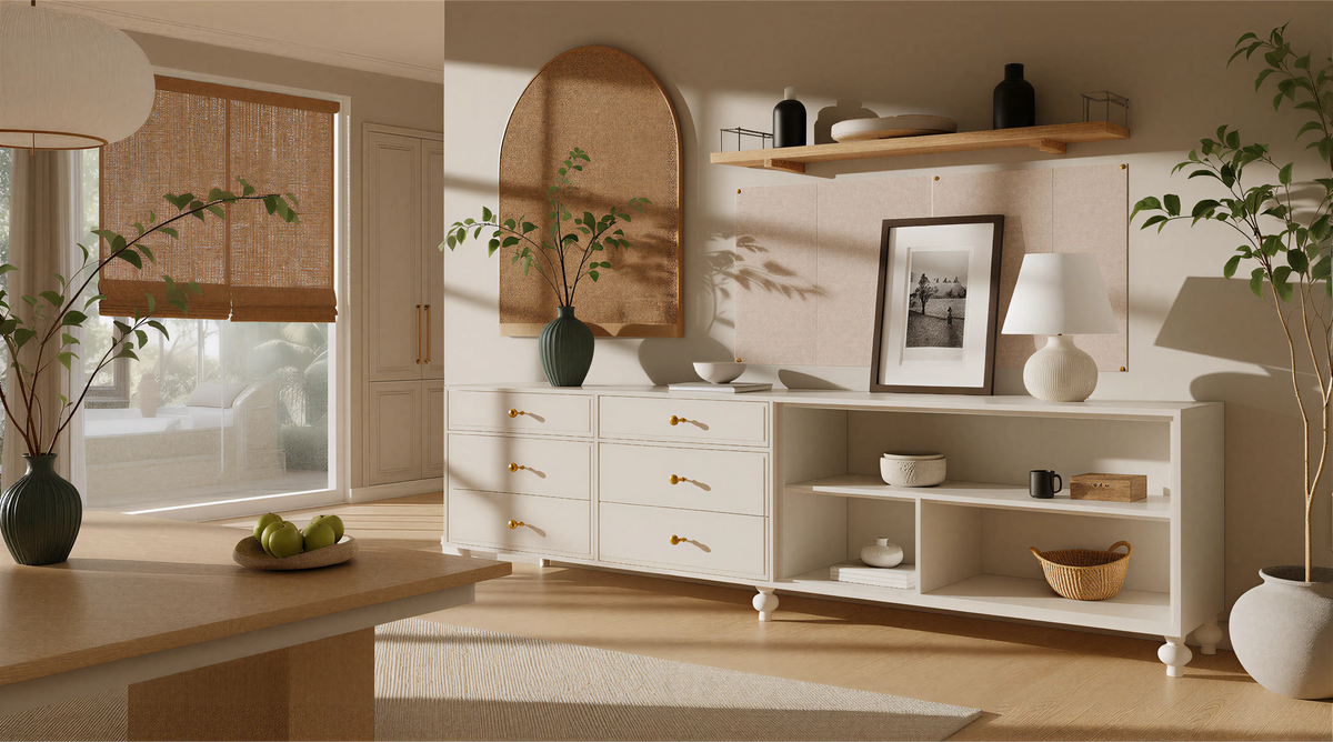 Light Solid Transitional Sideboard Profile Milling 02
