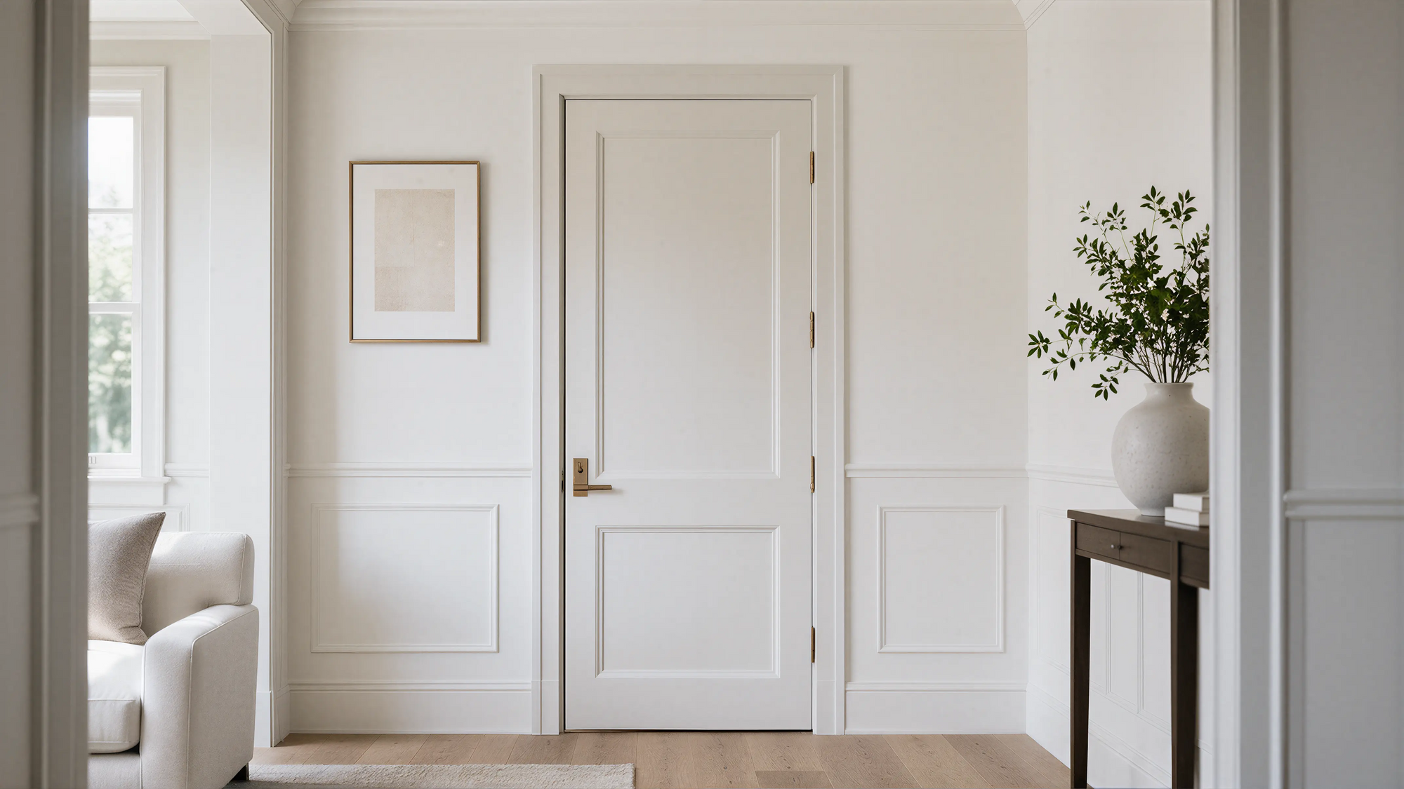 Light Solid Transitional Wall & Door Profile Milling Structural Lines