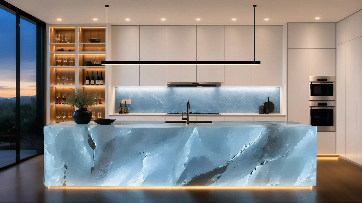 Medium Contemporary Kitchen Island