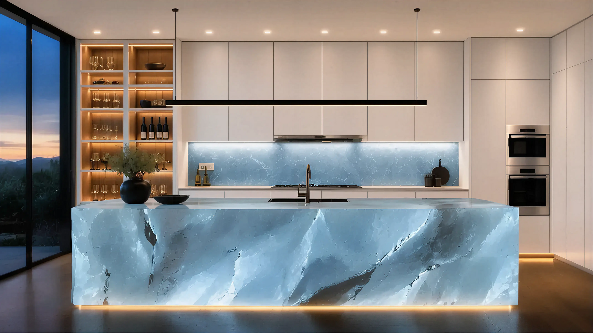 Medium Contemporary Kitchen Island