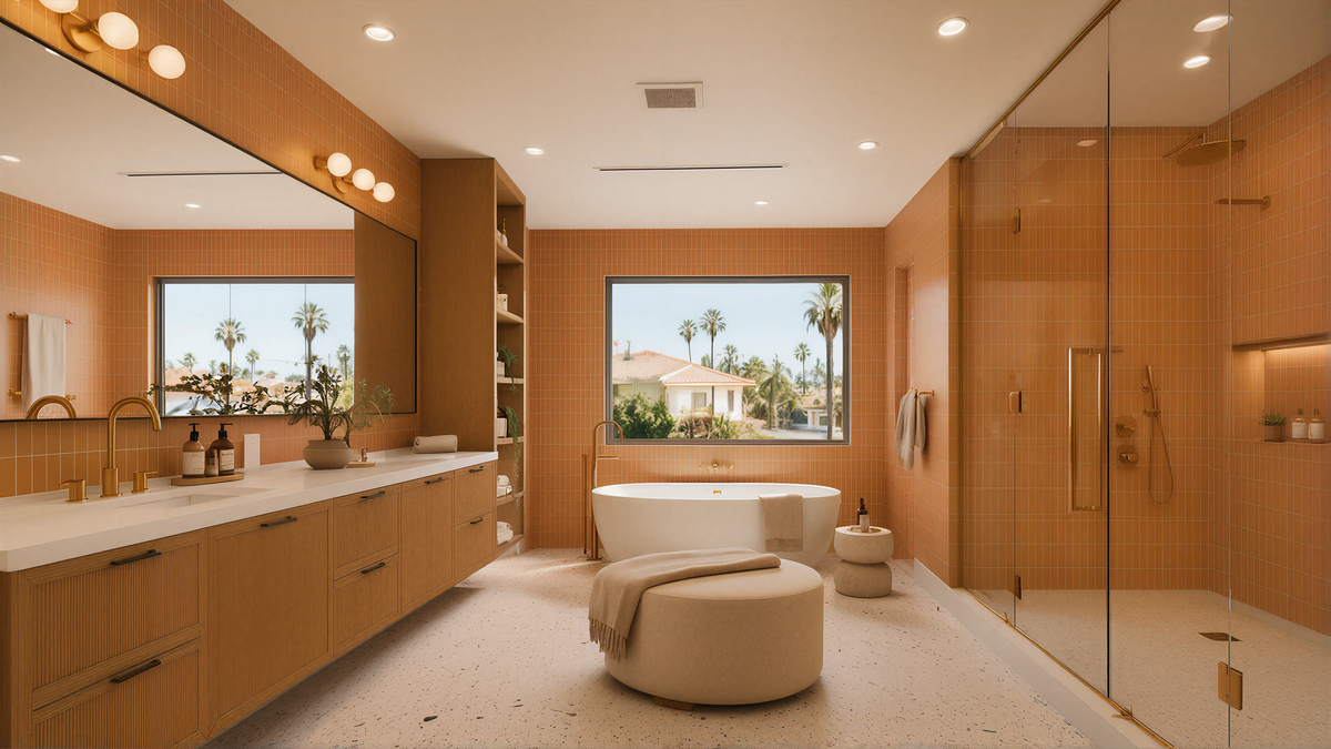 Medium Solid Modern American Bath 01