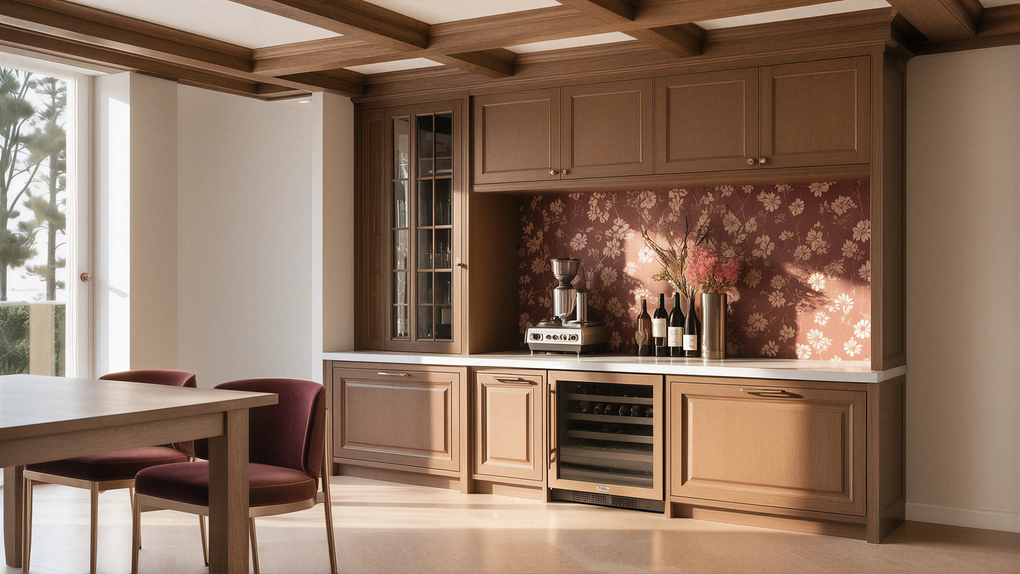 Medium Wood Traditional American Sideboard Profile Milling