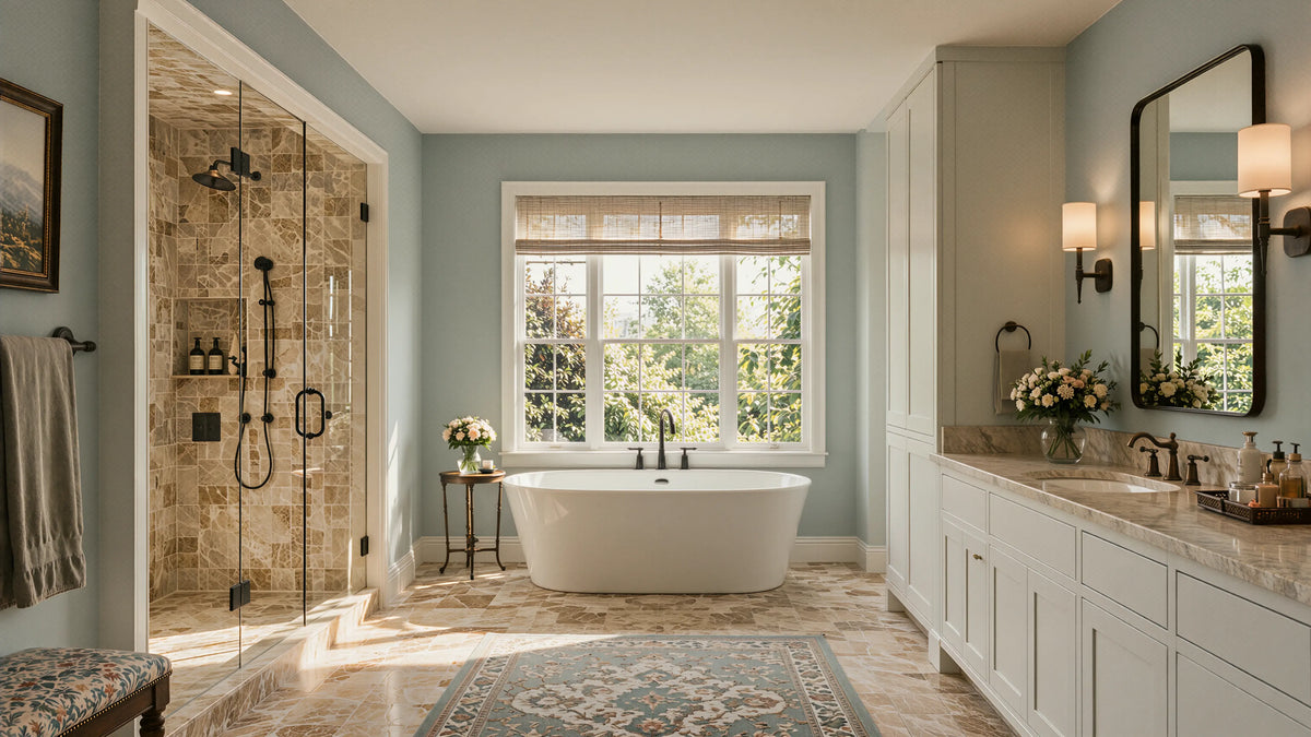 Light Wood Transitional Bath 06